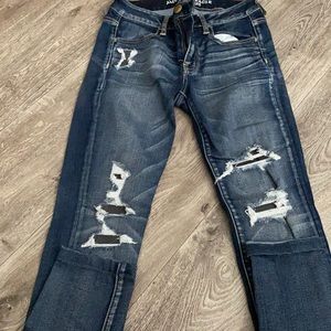 Dark blue jegging AEO